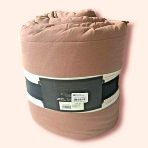 Hearth & Hand with Magnolia King Solid Box Stitch Quilt in Copper Joanna Gaines
